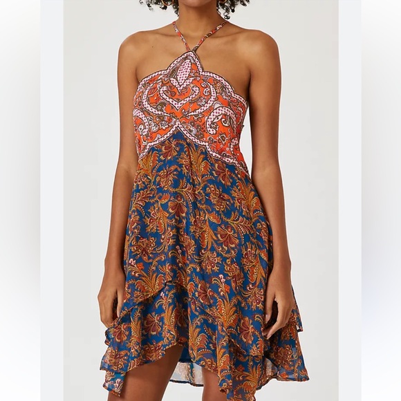 Anthropologie appliqué hater mini dress 14 petite - Picture 1 of 8